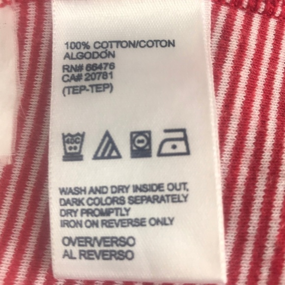 *4/$20* Tommy Hilfiger Red & White Stripe T-Shirt - Picture 6 of 6